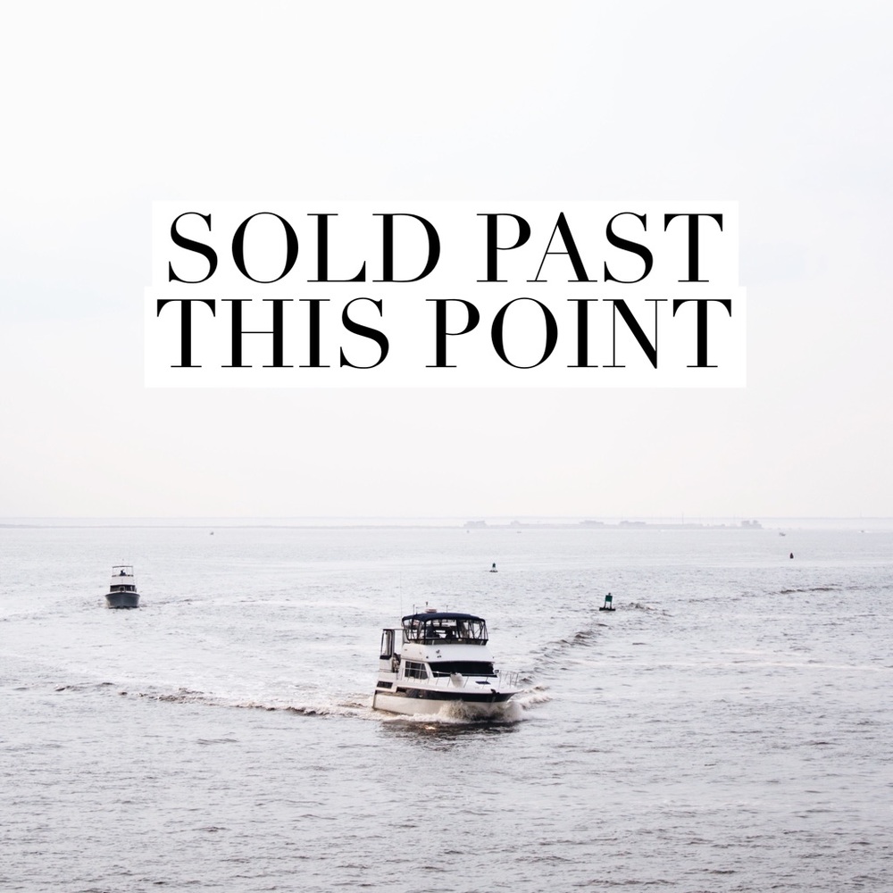 SOLD past this point!
